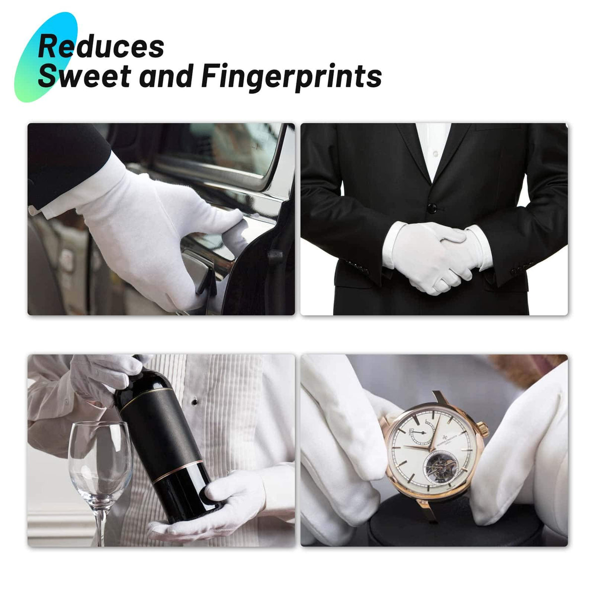 Paxcoo cotton gloves help keep hands dry during chores