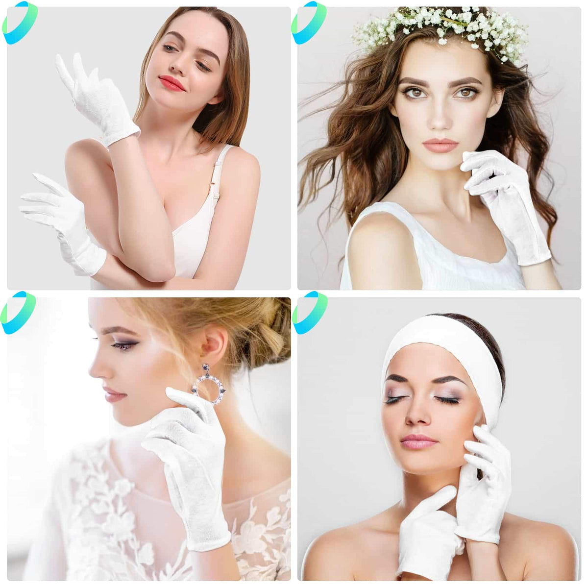 Paxcoo cotton gloves for inspection and delicate cosmetic tasks