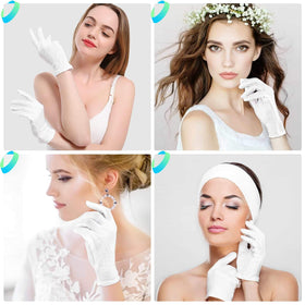 Paxcoo cotton gloves for inspection and delicate cosmetic tasks