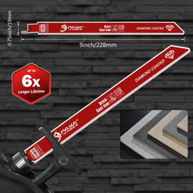 PAYA TOOLS reinforced-body blade provides steadier cuts through dense materials.