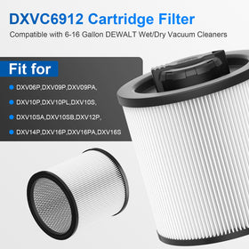 PAYUDAL DXVC6910 replacement filter ready for easy installation in DEWALT vacuums