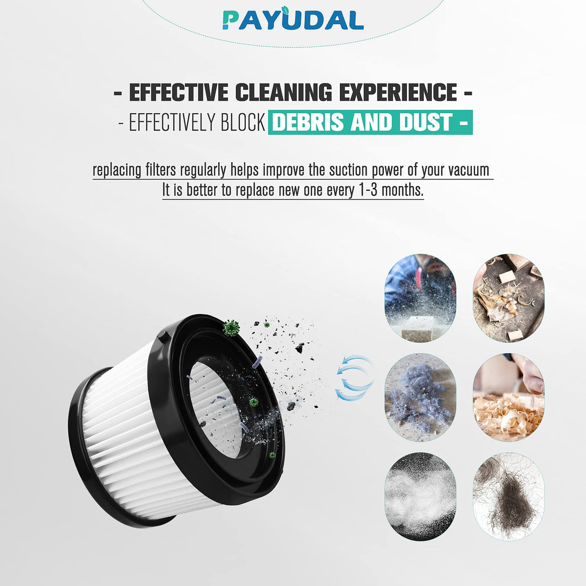PAYUDAL easy installation enables quick filter swaps without tools.
