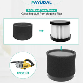 PAYUDAL premium HEPA material captures fine dust and particles.