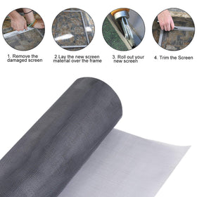 Pazaka patio screen roll 36x100 black suited for porch and deck screens.