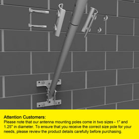 PBD Extension Pole includes two nuts and bolts in sealed bag.
