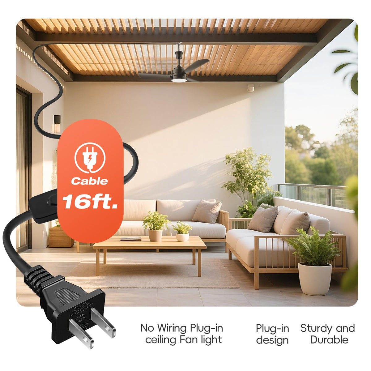 PBLALA 28 plug-in cable enables instant use without wiring.