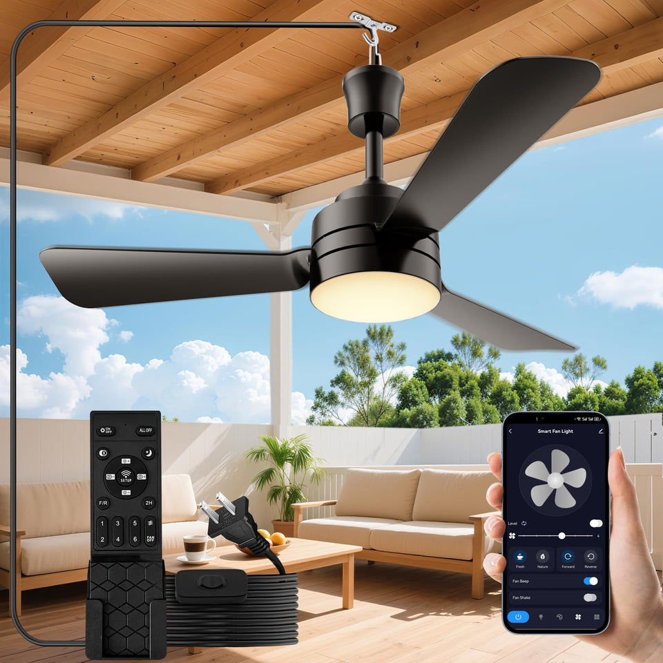 PBLALA 28-inch gazebo fan light hanging hook for easy installation.
