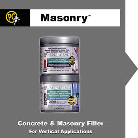 PC-Masonry epoxy paste applied to overhead masonry surfaces for reliable repairs.