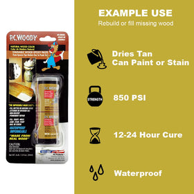Mix PC-Woody on a flat surface for a precise, even blend.