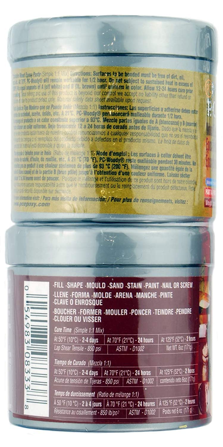 PC-Woody mixing tool shown with epoxy parts for precise ratio