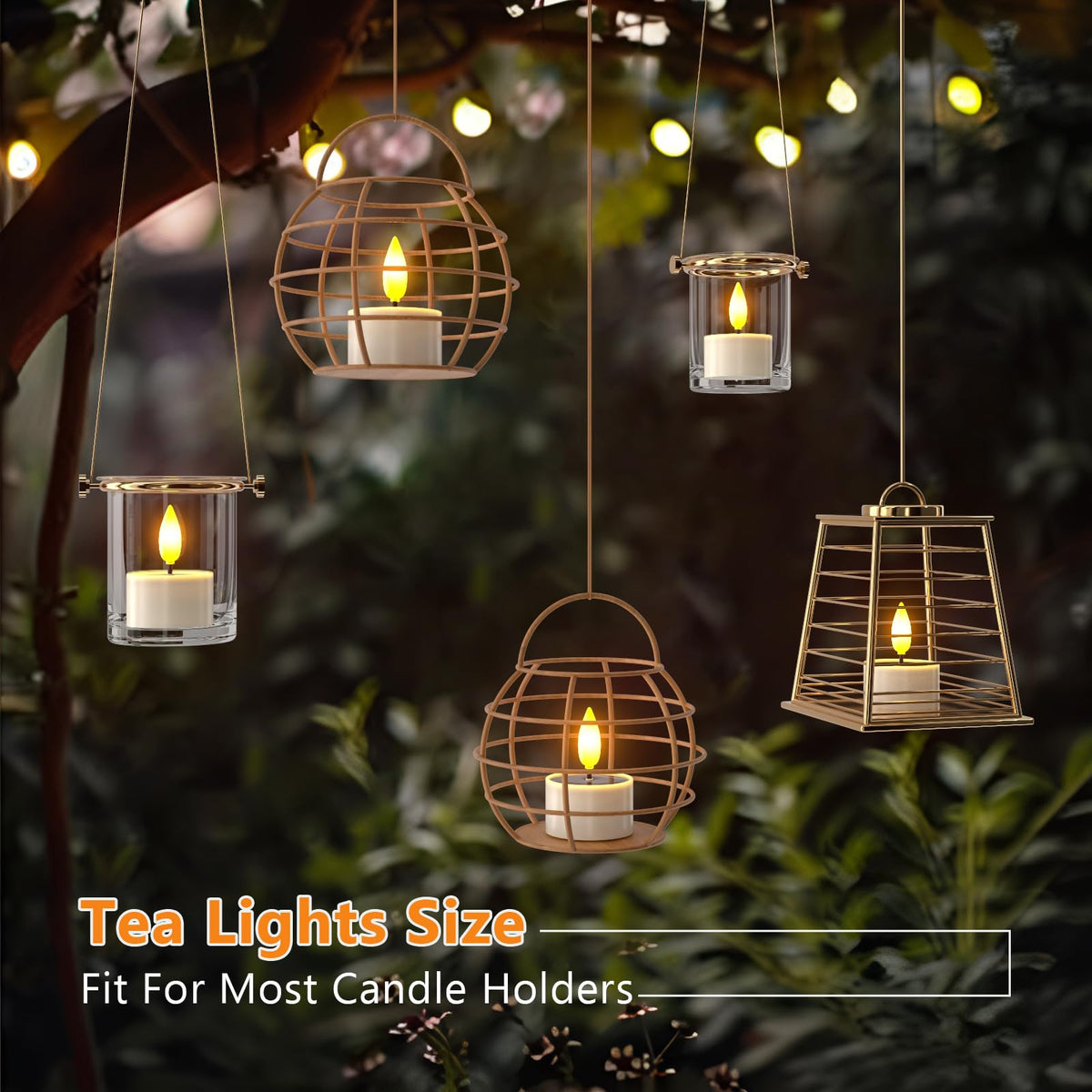 PChero solar tea light complements lanterns and jars