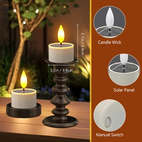 PChero tea light with IP54 sealing withstands morning dew