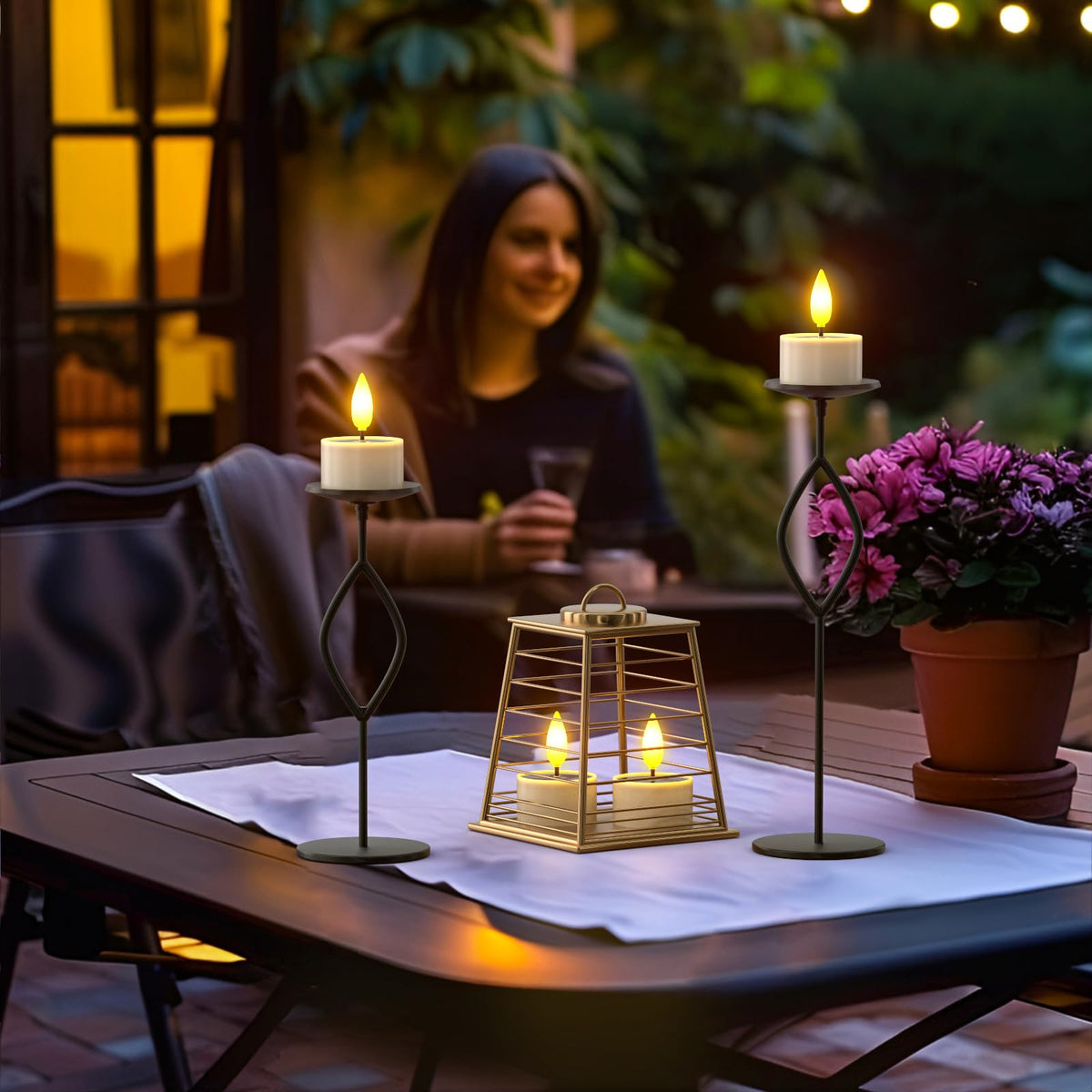 PChero wedding centerpiece adds romance without wax