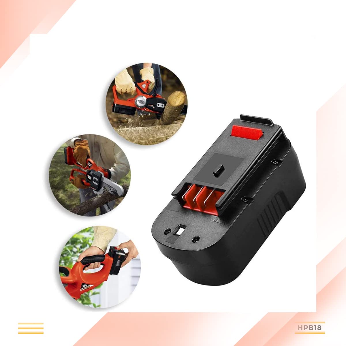 PDstation HPB18 2pack all-in-one compatibility with Black & Decker.