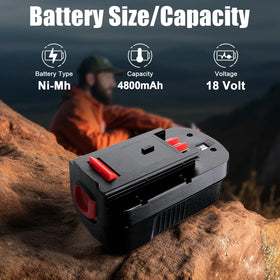 PDstation HPB18 2-pack side view, ready-to-swap power for drills and trimmers.