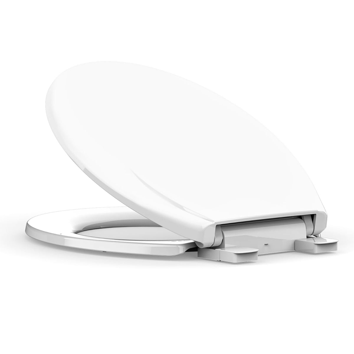 PeacefulHues durable soft-close toilet seat round reduces noise and enhances family bathroom comfort.
