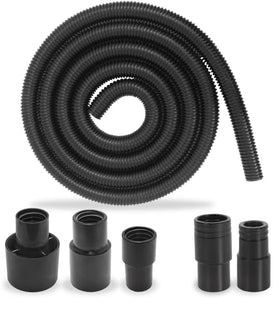 Peachtree 10ft dust hose kit full assembly showing versatile connections for tools