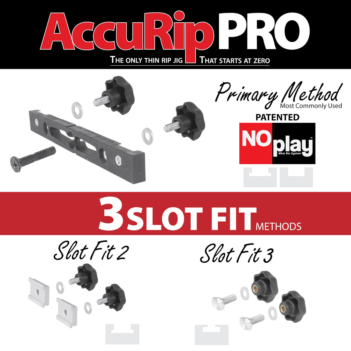 Peachtree AccuRip Pro dual-lock adjustment for repeatable setup