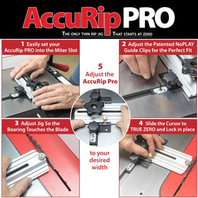 Peachtree AccuRip Pro slot compatibility with standard and T-slot tracks