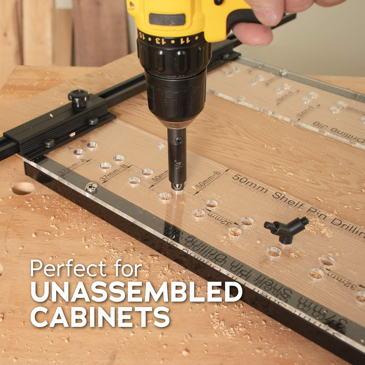 Peachtree Deluxe Jig top view demonstrates easy setup and accurate spacing
