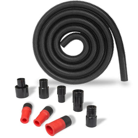Peachtree 10 ft dust hose with 8 fittings ready for versatile dust collection.