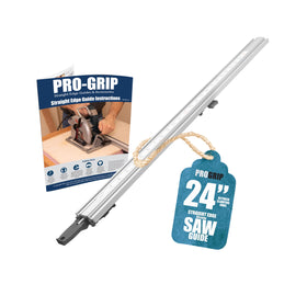 Peachtree ProGrip straight edge clamp with lightweight rail for precise plywood cuts.