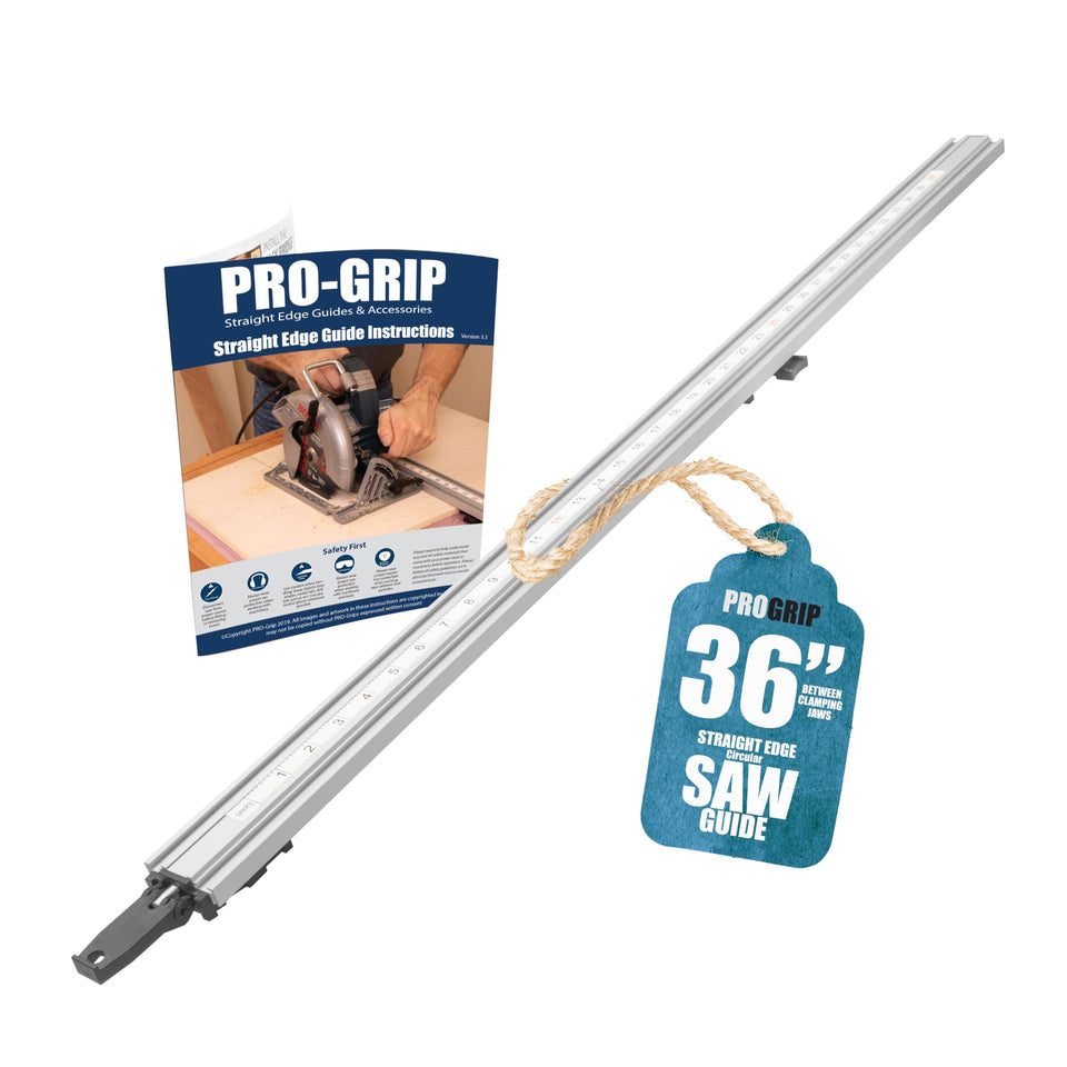 Peachtree ProGrip straight edge clamp rail for precise cuts on large plywood panels