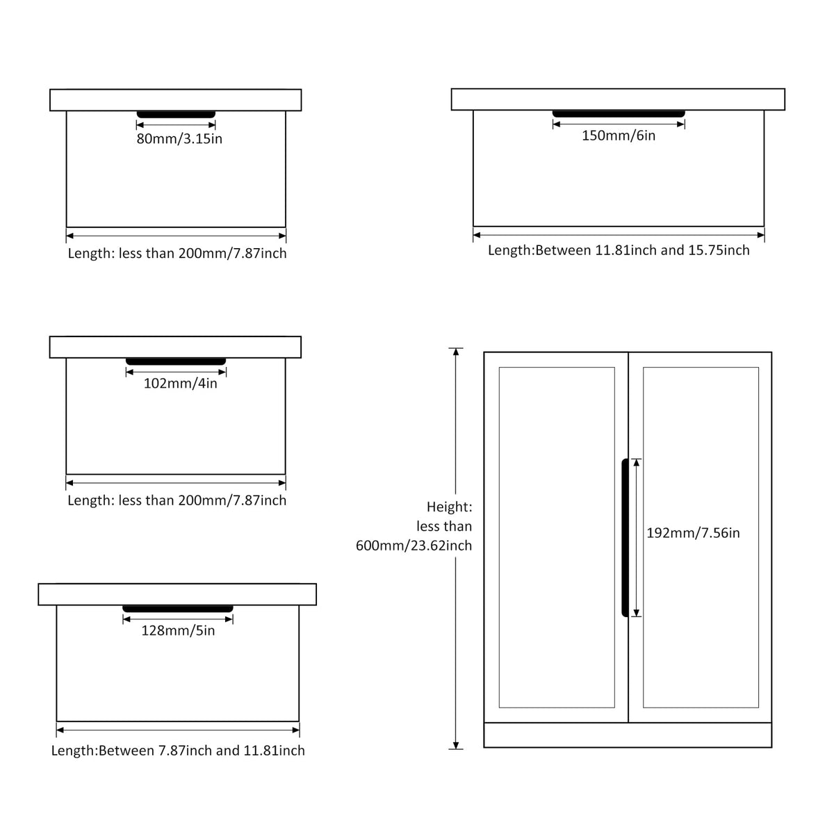 Peaha durable aluminum alloy pulls for long-lasting hardware.