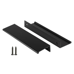 Peaha 10-pack black cabinet pulls front view for a modern kitchen update.