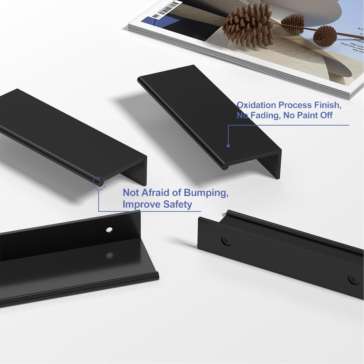 Peaha set includes screws for quick installation.