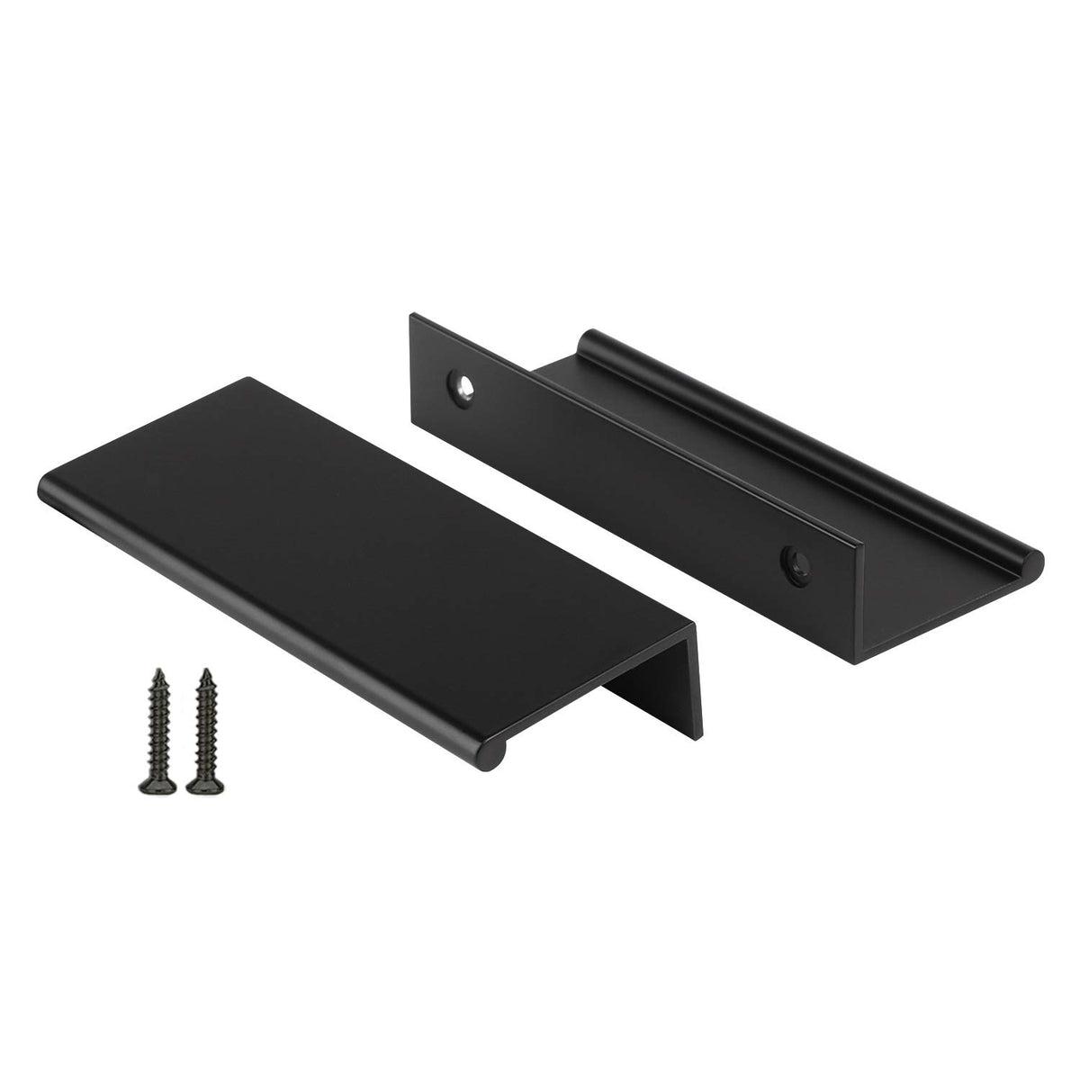 Peaha 10-pack black cabinet pulls, front view, ideal for modern kitchen upgrades