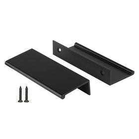 Peaha 10-pack black cabinet pulls, front view, ideal for modern kitchen upgrades