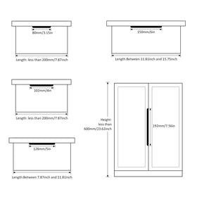 Peaha 10-pack black cabinet pulls, furniture upgrade with concealed screws