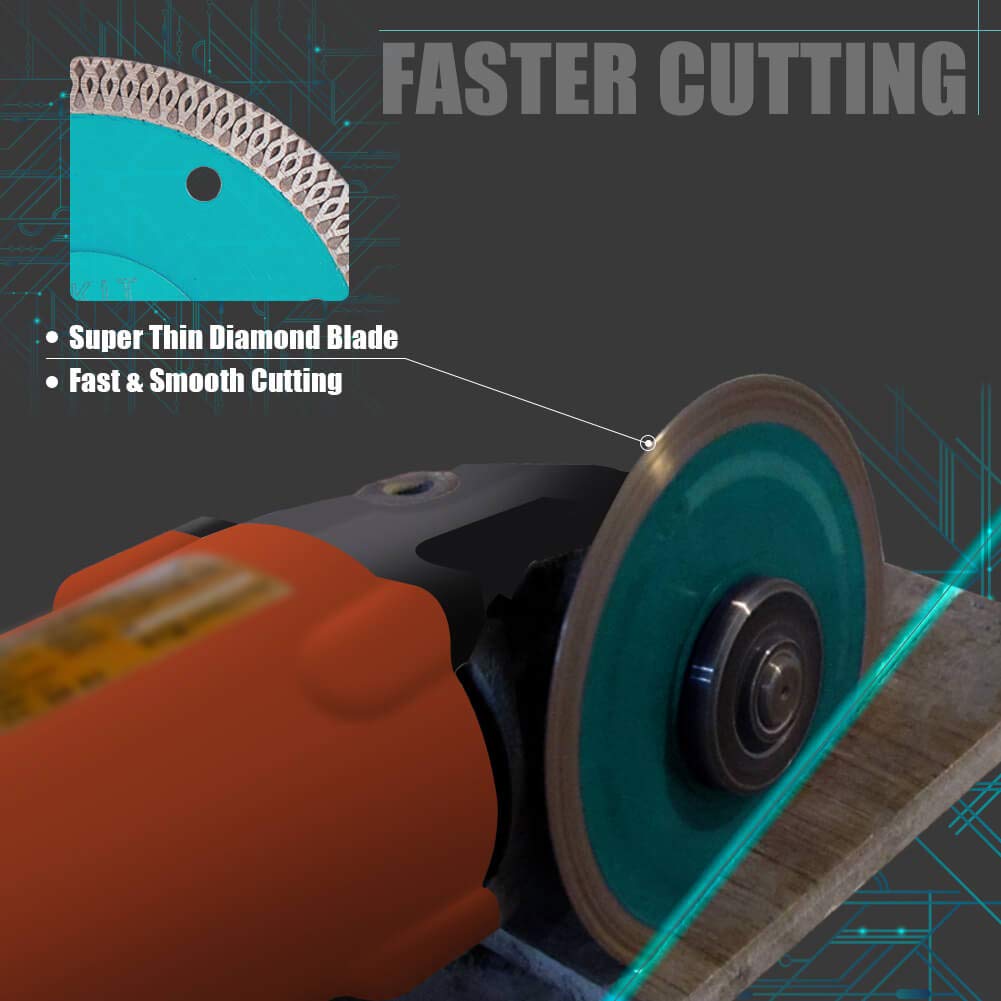 PEAKIT Supper Thin Tile Blade turbo mesh rim provides fast cuts.