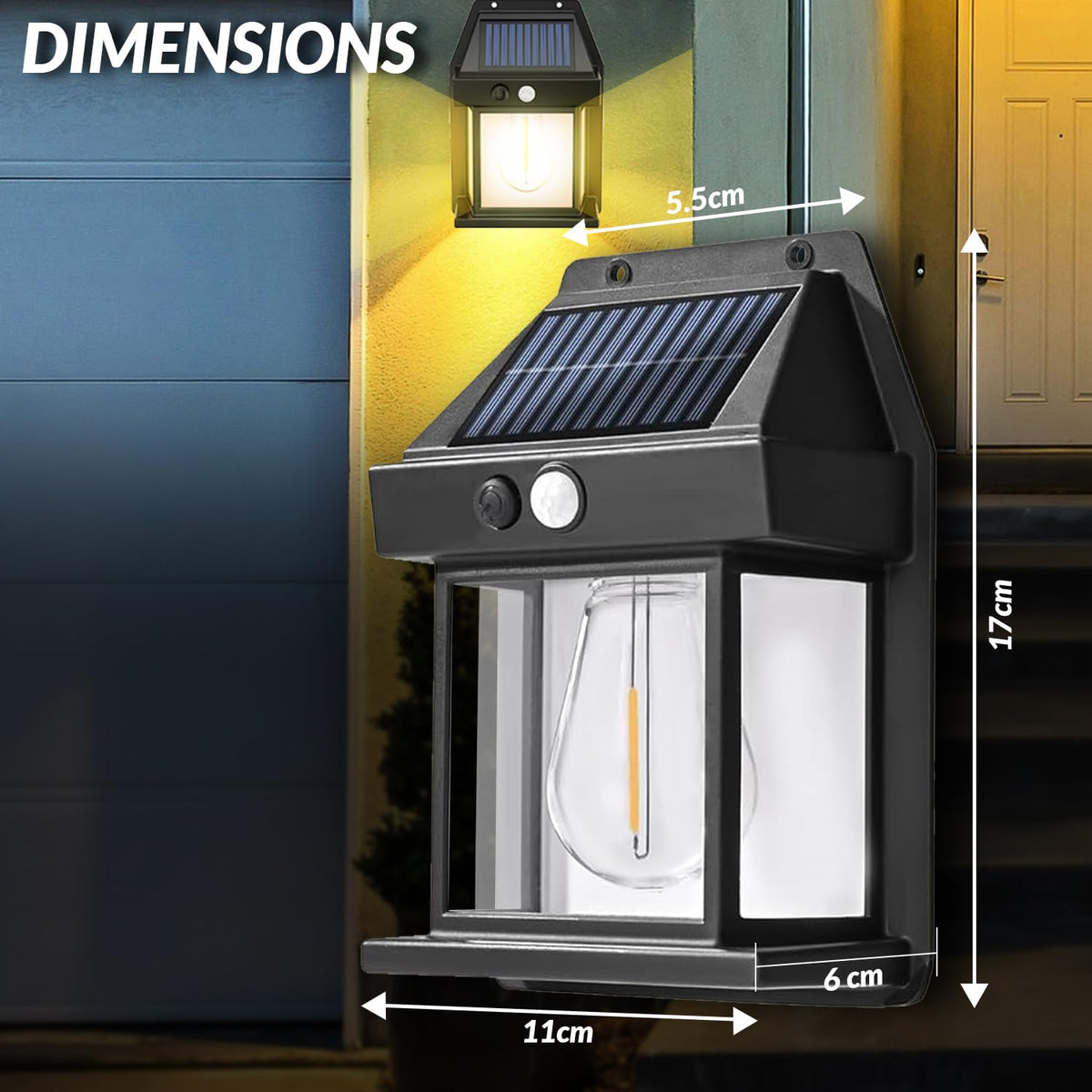 PeakPlus patio yard solar light 2-pack with auto on/off convenience