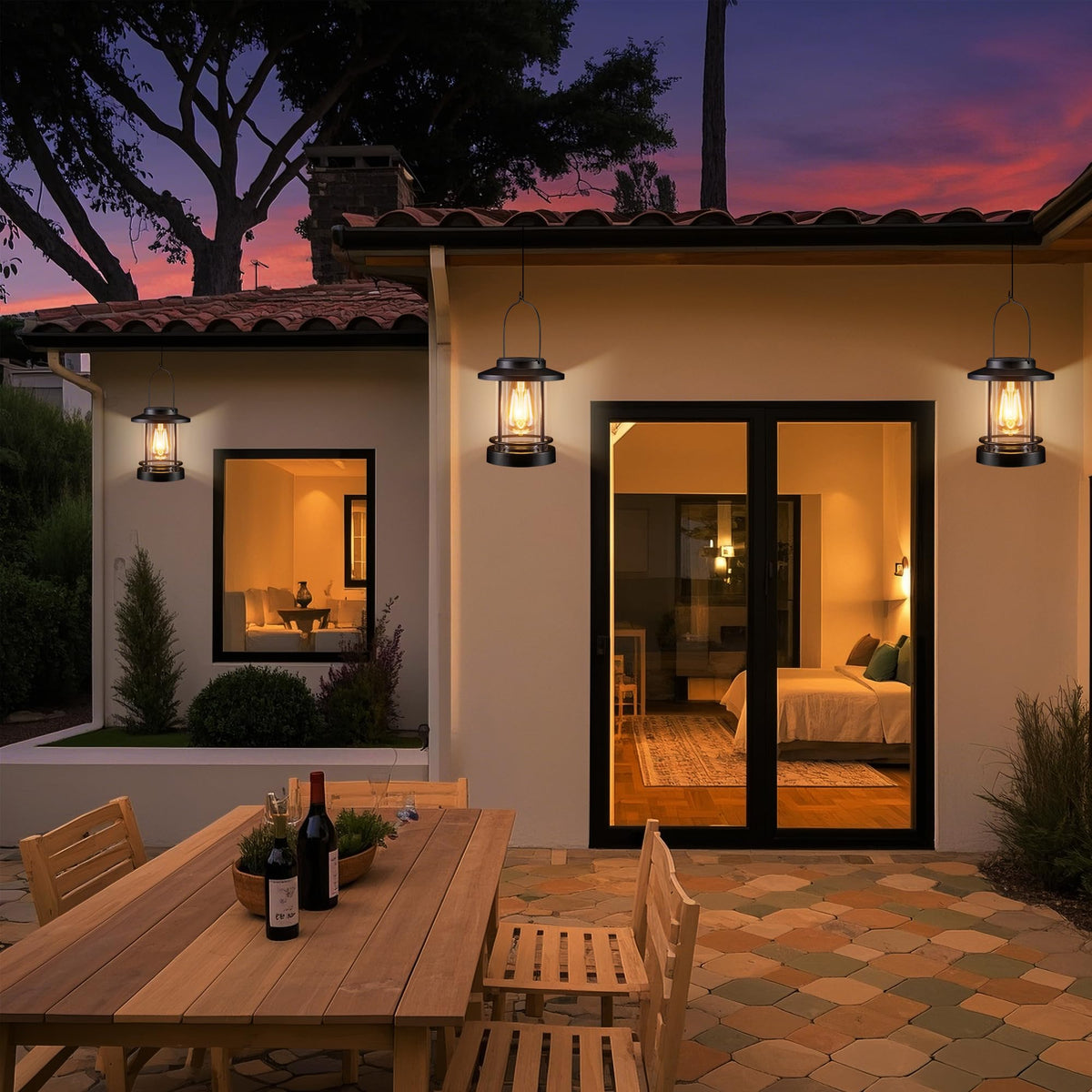 Garden-path ambiance along walkways with Pearlstar lanterns.