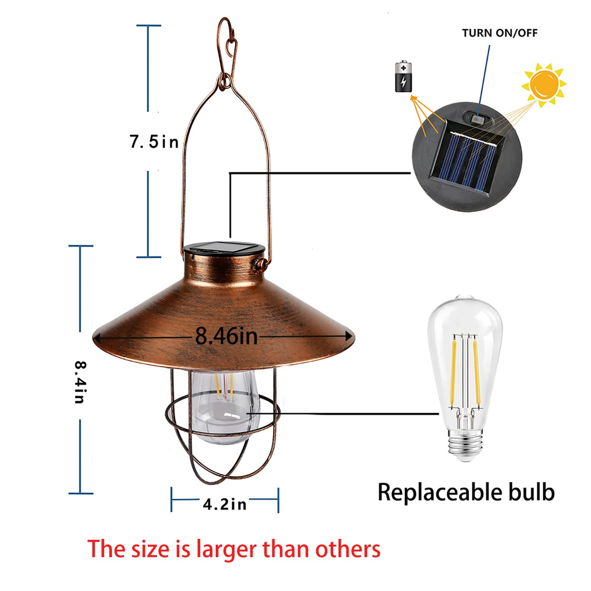 Pearlstar lantern close-up shows warm white glow ideal for ambiance