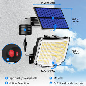 Peasur three lighting modes adapt to activity, dim night lighting, or constant brightness.