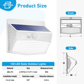 Peasur 3-modes indicator display, top view, lets you choose lighting preferences.