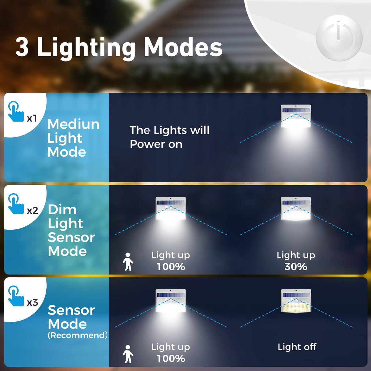 Peasur 6-pack solar security lights yard, angled view, easy installation for fences and driveways.