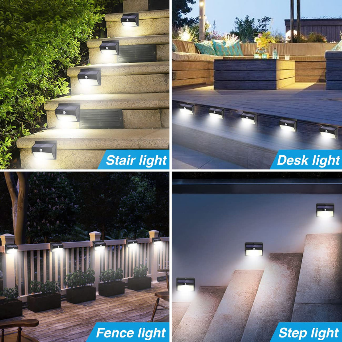 Peasur easy-install security lights with included screws