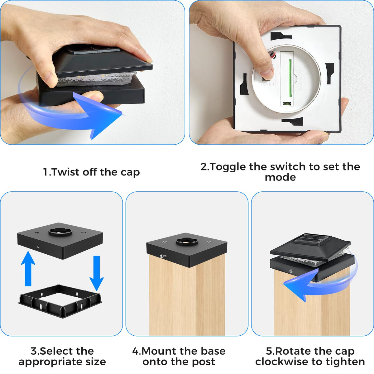 Peasur installation is simple with included screws and base