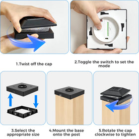 Peasur installation is simple with included screws and base