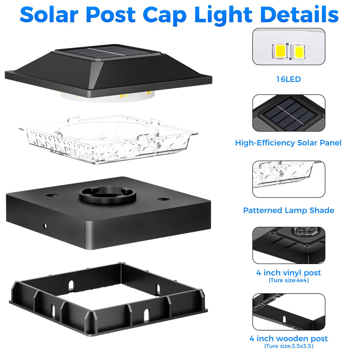 Peasur auto on/off solar light charges in sun and steps on at dusk
