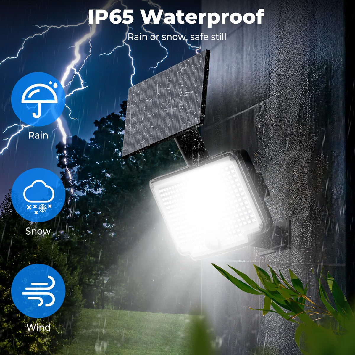 Peasur built-in PIR sensor detects movement to activate illumination.