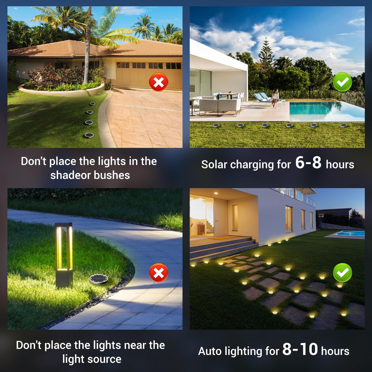Peasur easy install light with no wiring for quick lawn setup.