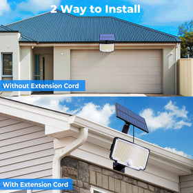 Peasur easy-install setup requires no wiring for quick outdoor lighting.