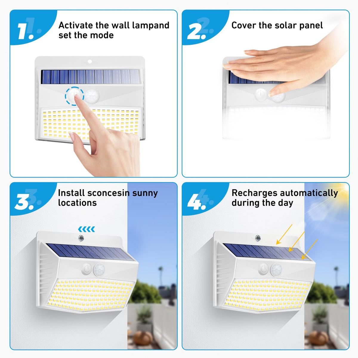 Peasur solar panel closeup, energy-efficient charging for extended night lighting.