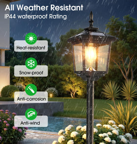 PEATOP warm white 2700K glow creates cozy outdoor atmosphere