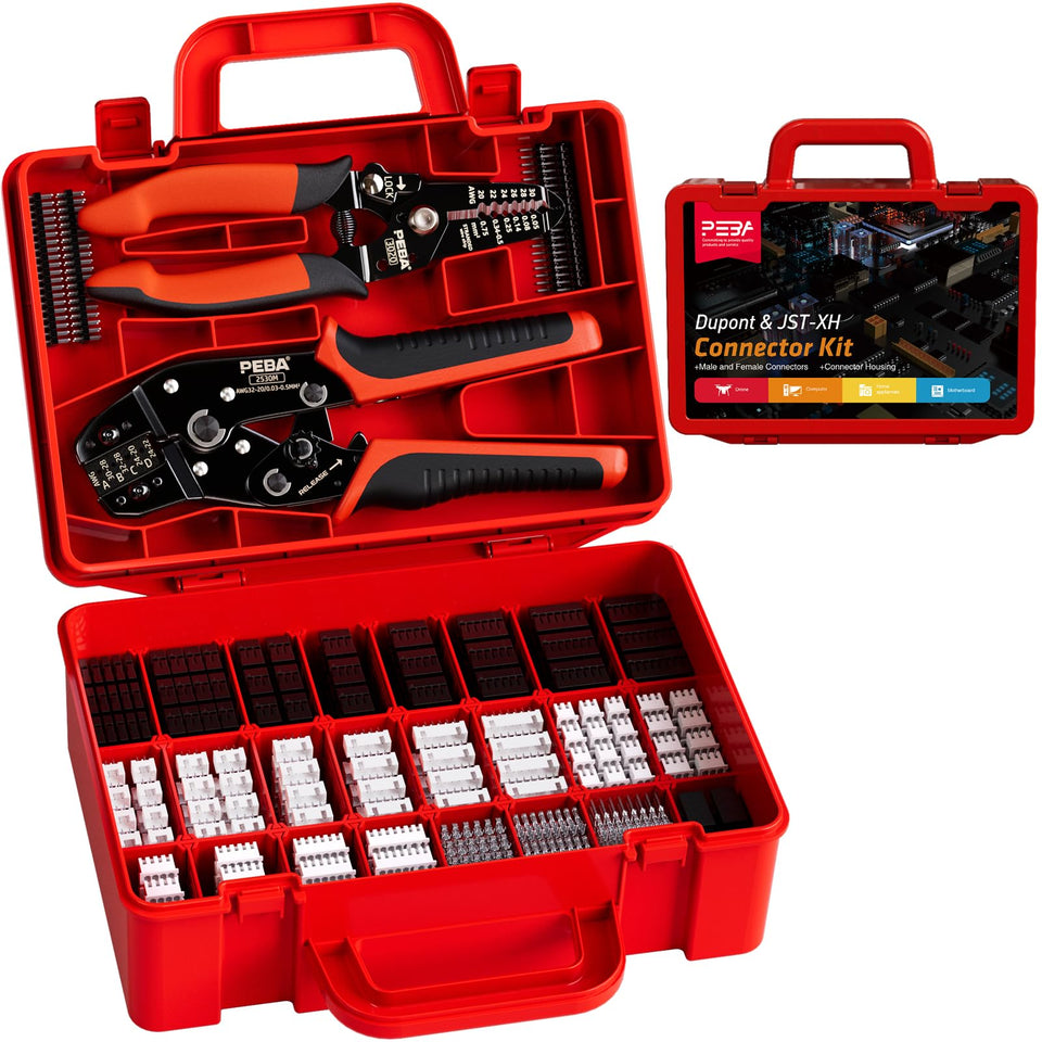 PEBA crimping tool with Dupont kit for precise DIY connections